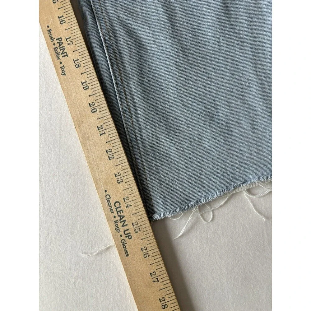 KanCan Jeans Womens 13/30‎ Blue Wide Leg Cropped Ultra High Rise Stretch Baggy
